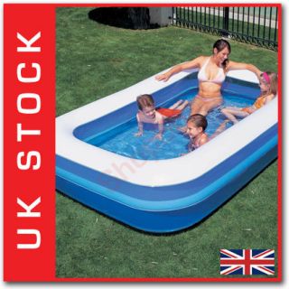 Bestway Rectangular Family Size Blow Up Inflatable Pool