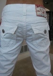 nwt true religion mens ricky super t jeans in optic white