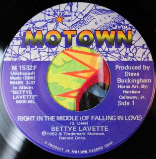 Motown Soul 45 Bettye Lavette Right in The Middle Motown Records 