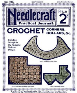 Needlecraft #109 c.1913 Crochet Lace Yoke Pattern Book