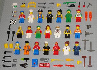 Lego MINIFIGURE Lot 21 People Girls Police Pirate City Space 