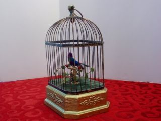  Musical Mechanical Singing Bird Cage Automaton Music Box