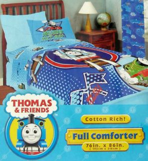 THOMAS AND FRIENDS READY SET GO FULL COMFORTER BEDDING NEW