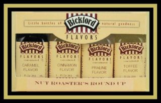 NEW Bickford ***NUT ROASTERS COLLECTION   4 Flavor Concentrate Pack 