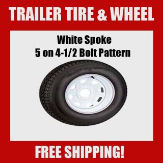  Tires St 205 75 D15 F78 15 Bias White Spoke Rims Wheels 15