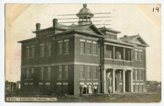 Chillicothe Texas Public School postcard 1911