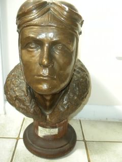 Large Bust of WW1 Aviator Possibly Billy Mitchell