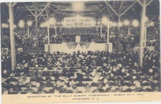 NJ Paterson Billy Sunday Tabernacle Albertype M36134