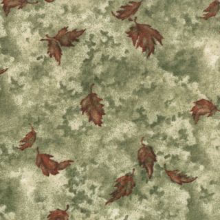 Birch Bark Lodge Moda Quilt Fabric 1 2 yd Pine Green Leaves on Marbles 