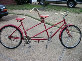 Vintage  Tandem Bike Bicycle Built for Two