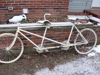 Antique Tandem Bike Very Old Bicyle Built for 2