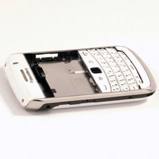 White Blackberry Bold 2 9700 Full Housing Chrome Bezel