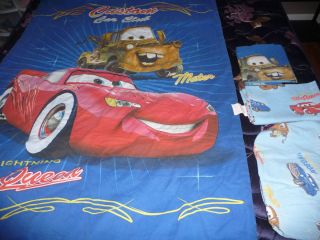 Disney Cars Toddler Crib Comforter Sheets Pillowcase Bedding Set