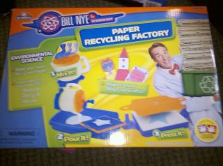 Elmers Bill Nye Science Guy Paper Recycling Factory Kit 8 9 10 11 boys 