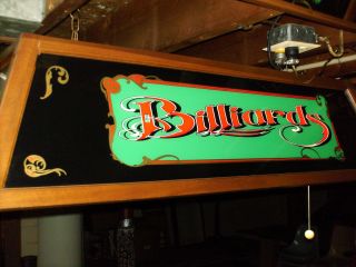 Pool Billiard Snooker Table Light Matching Mirror