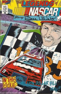 Bill Elliott Legends of NASCAR Signature Comic Book Lot