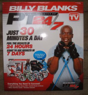 Billy Blanks PT 24 7 DVD 2011 7 Disc Set Training Gloves and Cardio 