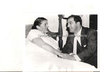 Rocky Marciano Visits His Wife at Hospital Photo 1956