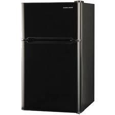 Black Decker 3 3 CU ft 2 Door Refrigerator Freezer Black Compact Mini 