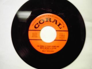 Billy Williams Date with The Blues 45 VG Coral