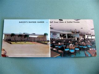   SEAFOOD HARBOR Restaurant BILOXI MISSISSIPPI MS Vintage Postcard