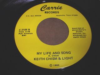   Chism & Light 45 on Carrie   Black Gospel Modern Soul   HEAR IT