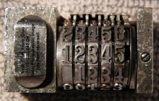 numbering Machine Metal Printers Insert Atlantic Leibinger 5 Digit 