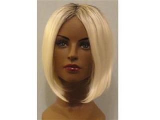 Deluxe Billie Towie Essex Bleach Blonde Long Straight Bob Wig with 