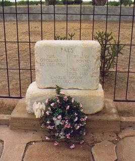 Tombstone at Billy the Kids grave, Fort Sumner, New Mexico.