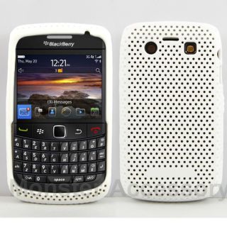 White Perforated Soft Skin Case Blackberry Bold 9780