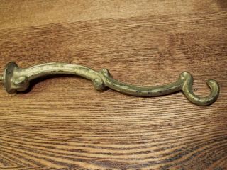Plant Hook Bird Cage Hanger Chipped Old Brass Color Paint Antique 