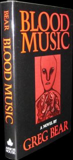 Greg Bear Blood Music Signed by The Author Second Printing 1985