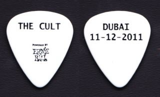 The Cult Dubai White Guitar Pick 2011 Tour