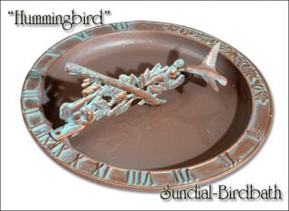   Price Hummingbird Sundial Birdbath Combo 3 Color Choices