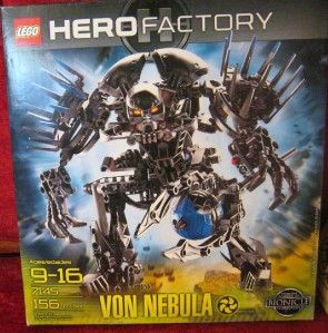 lego hero factory von nebula 7145 bionicle complete nib