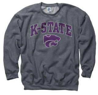 Kansas State Wildcats Dark Heather Perennial II Crewneck Sweatshirt 