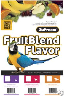 Zupreem Bird Parrot Food Fruit or Natural 52 60lb