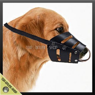 Leather Handcrafted Pitbull Boxer No Bite Dog Muzzle