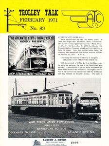   February 1971 No 83 Streetcar Interurban Birney Tram HO O Model