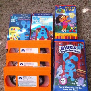 Lot Blues Clues VHS Video Preschool Big Musical Movie Bonus Dora Tape 