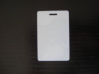 100 Blank PVC Plastic Photo ID Slot Punch Card 30mil