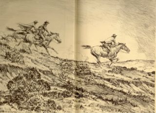 Outlaws on Horseback Signed Drago Limited First Edition 89 150 