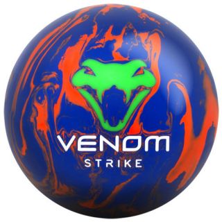 15 lb Motiv Bowling Ball Motiv Venom Strike Blue Orange
