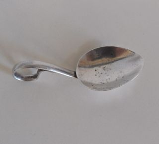 solid silver antique tea caddy spoon dated to birmingham 1920 makers 