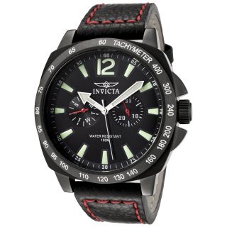 Invicta Mens 0857 II Collection Multi Function Black Dial Watch