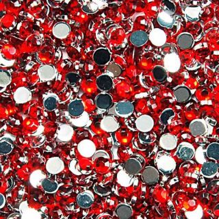 500pcs 2mm round red rhinestone decoration nail art glitter free 
