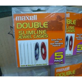 30 Maxell Double Slimline CD CVD Jewel Cases CD 391 New