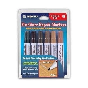 Set of 6 Assorted Furniture Wood Repair Markers Stain Scratch Floor 