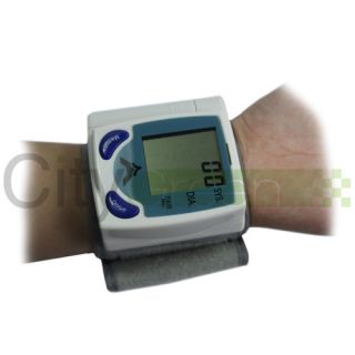 Digital Memory Wrist Blood Pressure Monitor & Heart Beat Meter Memory 