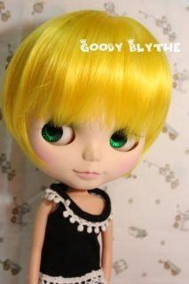   Blythism Hair Wig for 12 Blythe Blond Bob Cute W268
